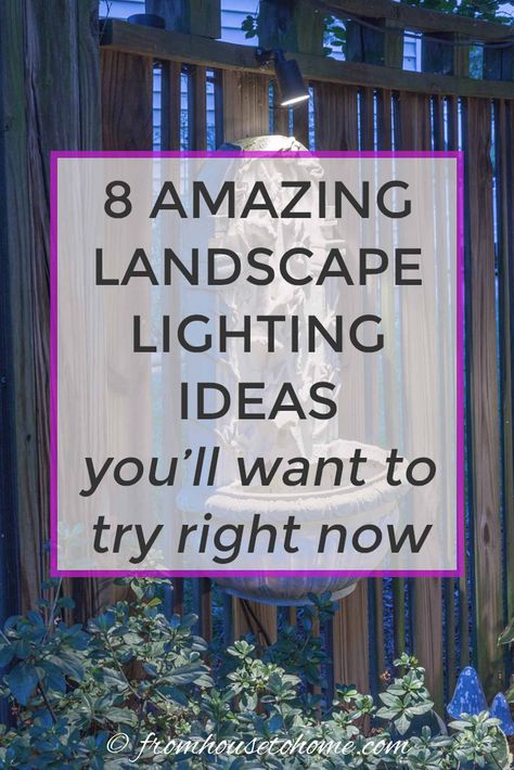 Landscape Lighting Effects: 8 Dramatic Outdoor Lighting Ideas You Must Try In Your Garden - Gardening @ From House To Home Landscape Lighting Ideas, Outdoor Lighting Ideas, Solar Landscape Lighting, Diy Outdoor Lighting, Solar Landscape, Landscape Lights, Garden Light, Diy Solar, Landscape Lighting