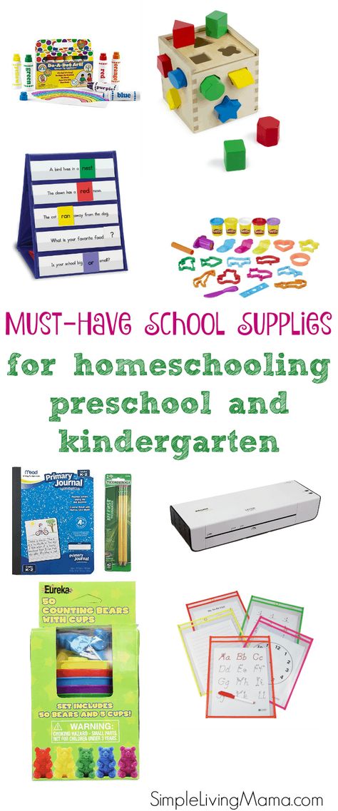 Preschool Supply List, Homeschooling Kindergarten, Homeschooling Materials, Preschool Supplies, School Supplies Highschool, Homeschooling Preschool, Homeschool Supplies, College School Supplies, School Supplies Organization