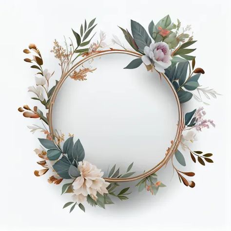 Circle Frame With Flowers, Poster Circle Design, Floral Circle Frame Design, Baground Wallpaper, Flower Circle Border, Background Circle Frame, Floral Circle Border, Circle Flower Frame, Circle Flower Design