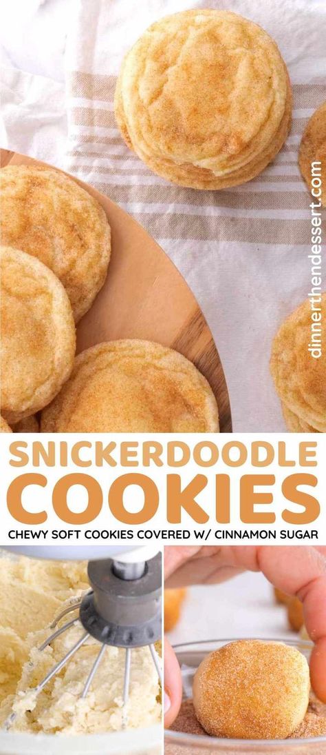 Pie, Easy Snickerdoodle Cookies, Doodle Cookies, Snickerdoodle Cookie Recipe, Snickerdoodle Cookies Easy, Apple Crisps, Dessert Christmas, Dreamy Desserts, Snickerdoodle Cookie