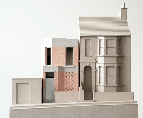 Rendered Houses, New Modern House, Arch Model, Architecture Model House, Architecture Model Making, London House, Victorian Terrace, Building Facade, Traditional Architecture