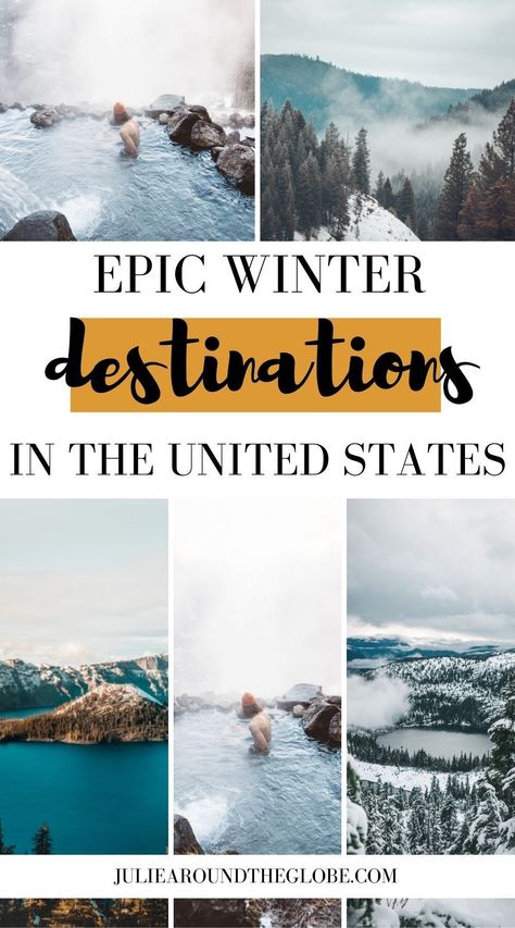 Best Places To Visit In February In Us, January Travel Destinations Usa, Anniversary Destinations, February Winter, Best Winter Vacations, Vacation Winter, Winter Getaways, Vacations In The Us, Winter Travel Destinations