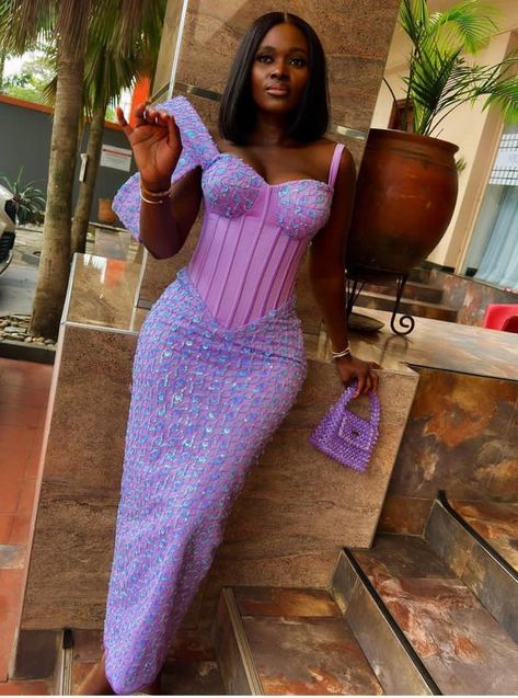 Brocade Dress Styles For Wedding Guest, Trendy Lace Asoebi Styles, Styles For Traditional Marriage, Brocade Asoebi Styles, Corset Asoebi Styles, Gown Dress For Women, Lace Gown Dress, Lace Asoebi Styles, Asoebi Lace