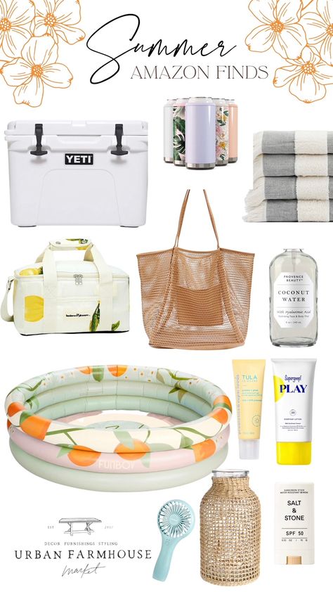 summer items we love from amazon Summer Amazon Finds, Summer Items, Kitchen Finds, Urban Farmhouse, Find Amazon, Amazon Storefront, Amazon Home, Favorite Products, Amazon Finds