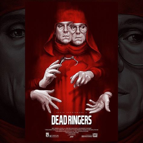 We had an incredible time at @beyondfest in LA last month, and tomorrow we'll have remaining posters & pins online for properties including TENEBRAE, DEAD RINGERS, UNIVERSAL MONSTERS, BEETLEJUICE and CHILD'S PLAY 2! On sale tomorrow, random time via mondotees.com! David Cronenberg, Dead Ringers, Best Horror Movies, Horror Posters, Pop Culture Art, Cinema Posters, Horror Movie Posters, Alternative Movie Posters, Cult Movies