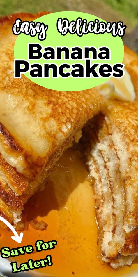 Banana Pancakes!!! Homemade Banana Pancakes, Easy Banana Pancake Recipe, Fluffy Banana Pancakes, Easy Banana Pancakes, Stack Of Pancakes, Banana Pancakes Recipe, Cinnamon Pancakes, Pancake Stack, How To Make Pancakes