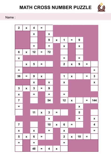 Multiplication Equal Groups, Math Crossword, Multiplication Puzzles, Repeated Addition Multiplication, Math Integers, Abacus Math, Coloring Mask, Sequencing Worksheets, Puzzle Boxes