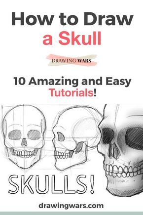 How To Draw A Skull, Skull Drawing Tutorial, Skull Easy, Sugar Skull Art Drawing, Draw A Skull, Easy Skull Drawings, Realistic Face Drawing, Cool Skull Drawings, Beginner Drawing Lessons