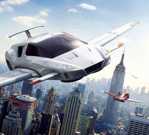 Flying Cars Future – By 2022? More Than 20 Top Companies Currently Investing In The Concept Future Flying Cars, Hover Car, Flying Cars, Future Transportation, Flying Vehicles, Racing Simulator, Flying Car, The Time Machine, Car Driver