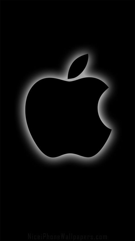 750x1334 Black apple iPhone 6/6 plus wallpaper and background Iphone Black, Black Apple, Apple Logo, Black Wallpaper, Wallpapers, Black And White, Iphone, White, Black