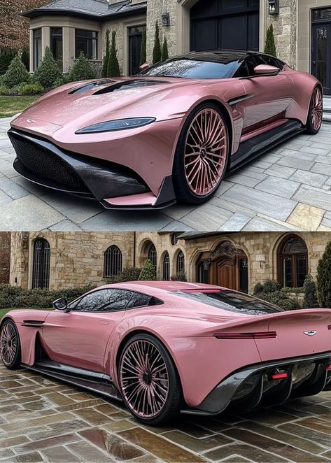 Pink Aston Martin, Pink Bentley, Pink Ferrari, Tiktok Quotes, Luxury Auto, Aston Martin Db11, Bmw Girl, Aston Martin Dbs, Aston Martin Vanquish