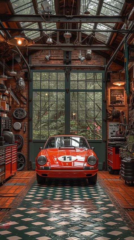 Rinnovo Garage, Game Room Ideas, Classic Car Garage, Garage Design Interior, Cars Photography, John Lautner, Auto Vintage, Cool Garages, Carport Garage