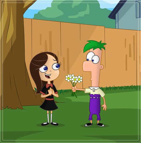 Ferb And Vanessa, Phineas And Ferb Memes, Phineas And Isabella, Brave Little Toaster, Phineas E Ferb, Phineas Y Ferb, Sweet Drawings, Timeless Love, Art Trade