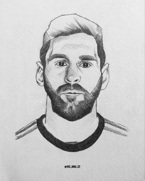 Leo Messi Drawing Easy, Messi Sketch Pencil Easy, Messi Drawing Pencil Easy, Messi Drawing Easy Step By Step, Messi Sketch Pencil, Messi Drawing Sketches, Marvel Drawing Ideas Art, Messi Drawing Pencil, Messi Art Drawing