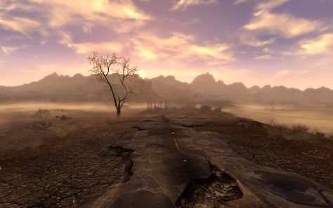 The Wasteland #Fallout #NewVegas Wasteland Background, Korean New Year, Fallout New Vegas, The Elder Scrolls, Fallout 4, Post Apocalypse, Long Shadow, Coastal Landscape, Higher Design