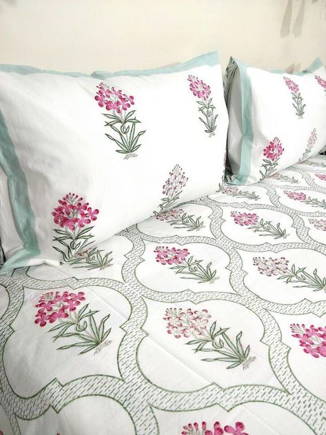 Bedsheet Photoshoot, Indian Bedsheet, Block Print Bedsheet, Brown Bath Towels, Bedsheets Designs, Nokshi Katha, Bedsheet Design, Bedroom Linens, Spring Board