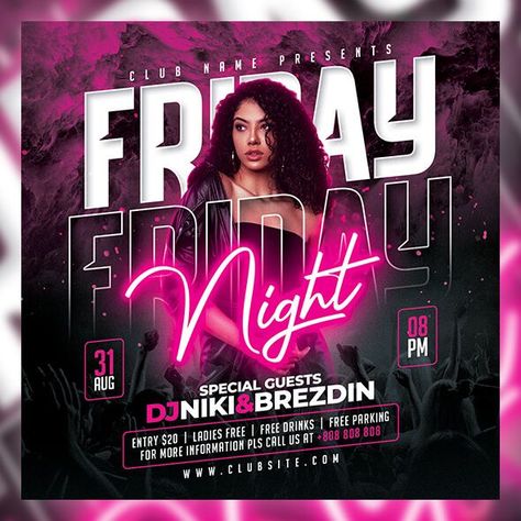 High quality Night Club Flyer template design in .psd file which is fully layered and very easy to edit as per your requirement | DJ Flyer | Party Flyer Pool Parties Flyer, Night Club Flyer, Dj Flyer, Concert Poster Design, Texas Dallas, Photoshop Design Ideas, Club Poster, Flyer Design Inspiration, Flyer And Poster Design