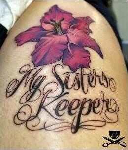 My Sisters Keeper Protector Tattoo Ideas, My Sisters Protector Tattoo, My Sister Protector Tattoo, Sisters Protector Tattoo, Sister Protector Tattoos, Sisters Keeper Tattoo, Protector Tattoo, Tattoos For Sisters, My Sister's Keeper