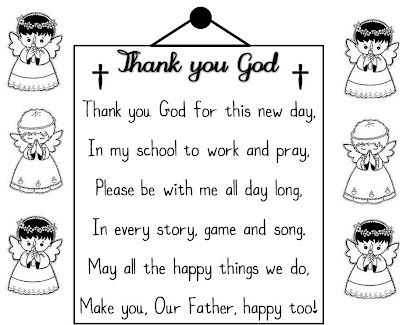 Thank you God poem Prayer For School Student Classroom, Classroom Prayer, English Prayer, Christian Preschool, School Prayer, Catholic Education, Preschool Bible, Prayers For Children, Preschool Class