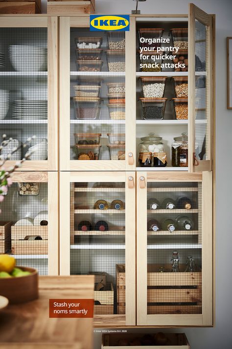 Ivar Pantry, Organization College, Ikea Pantry, Ikea Australia, Organized Pantry, Ikea Ivar, Ikea 365, Kitchen Pantry Design, College Hacks