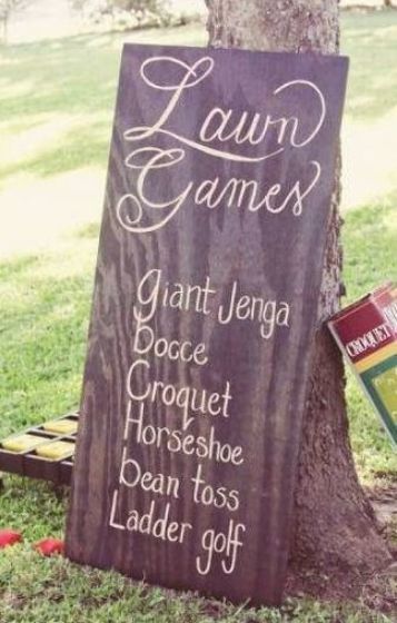 Backyard Bbq Wedding Reception, Bbq Wedding Reception, Backyard Bbq Wedding, Reception Games, Wedding Reception Games, Marriage Reception, Giant Jenga, Wedding Reception Fun, Wedding Backyard