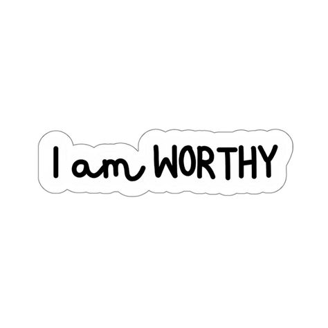 Affirmation Stickers, Affirmation Motivation, Stickers High Quality, Love Affirmation, Planner Journaling, Vision Board Pics, Love Series, Mirror Stickers, I Am Worthy