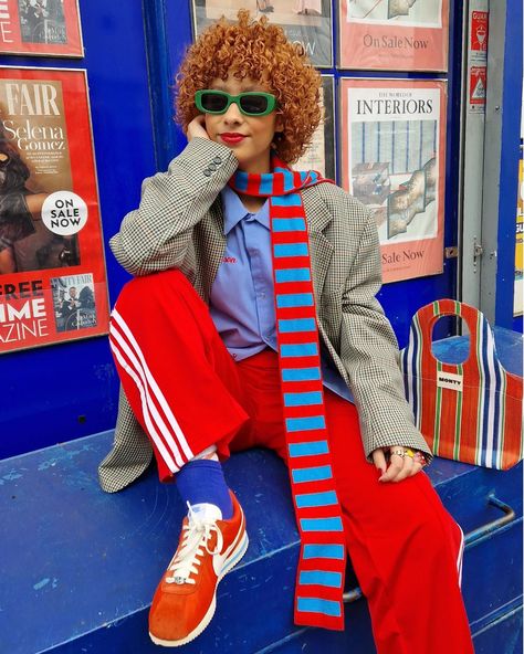 When your scarf makes the outfit 🧣🤩 I chose the colours and style and @woolkind made this custom scarf just for me: thank you so much! Preppy sporty vibes inspired by the one and only @francescaperks 🌈 *some pr tagged ❤️ #dopaminedressing #primarycolors #colorfulfashion #colorfulwardrobe #ootd #londonstreetstyle #autumnoutfitideas #autumnoutfitinspo Preppy Scarf, Colourful Fashion, Colorful Wardrobe, Eccentric Style, Just For Me, London Street Style, The Outfit, The One And Only, Autumn Outfit