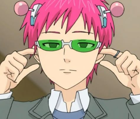 Saiki K, Reaction Pic, An Anime, Pink Hair, Anime Character, Green, Anime, Hair, Pink