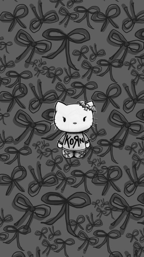 Goth hello kitty bow wallpaper Hello Kitty Bow Wallpaper, Goth Hello Kitty Aesthetic, Goth Hello Kitty, Hello Kitty Bow, Bow Wallpaper, Goth Wallpaper, Hello Kitty Aesthetic, Hello Kitty Wallpaper, Wallpaper Backgrounds