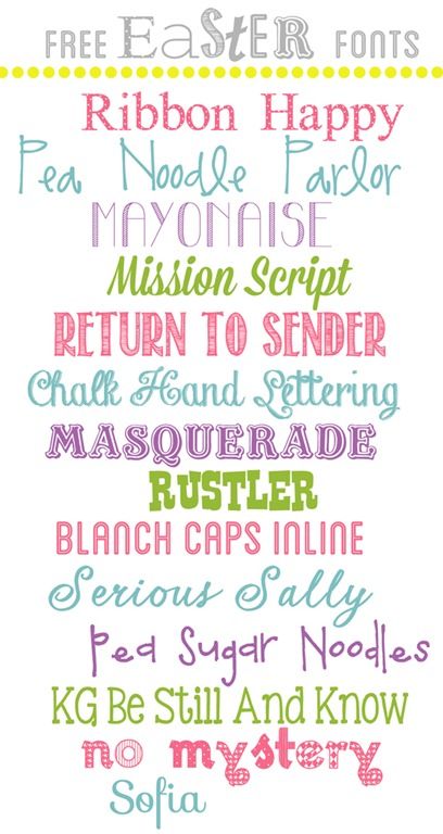 List of free Easter/spring fonts with links where to download. Also has a tutorial for how to download free fonts. Easter Fonts, Scrapbook Fonts, Computer Font, Silhouette Fonts, Fun Fonts, Big Moon, Fancy Fonts, Favorite Fonts, Cricut Fonts