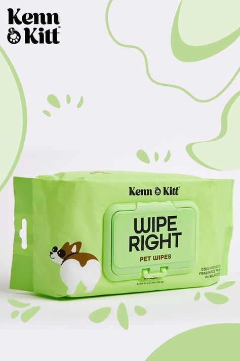 Kenn&Kitt antibacterial wipes for dogs are the ideal choice to clean up after your dog. These pet-specific wipes are antibacterial, safe, and strong enough for any little doggy mishap! Take care of them with our line of products and dog wash wipes designed just for pets. Wet Wipes Design, Dog Wipes, Antibacterial Wipes, Pet Wipes, Dogs Grooming, Hypoallergenic Dogs, Dog Wash, Pet Cleaning, Puppy Face