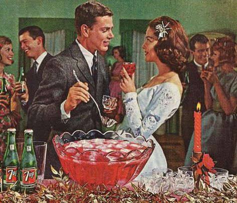 Old Fashioned Christmas, Christmas Party Punch, Vintage Christmas Party, 7 Up, Mary Cassatt, Art Of Manliness, Christmas Ad, Mid Century Christmas, Festa Party