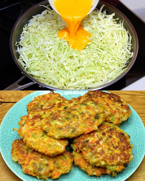 Quick and Delicious Cabbage and Egg Dish - Greenku Recipes Meal Ideas With Cabbage, Cabbage Wedge Recipes, Quick Cabbage Rolls, Cabbage And Bell Pepper Recipes, Egg And Cabbage Breakfast, Cabbage Patty Recipe, Breakfast Cabbage Recipes, Savory Cabbage Pancakes, Savory Cabbage Recipes