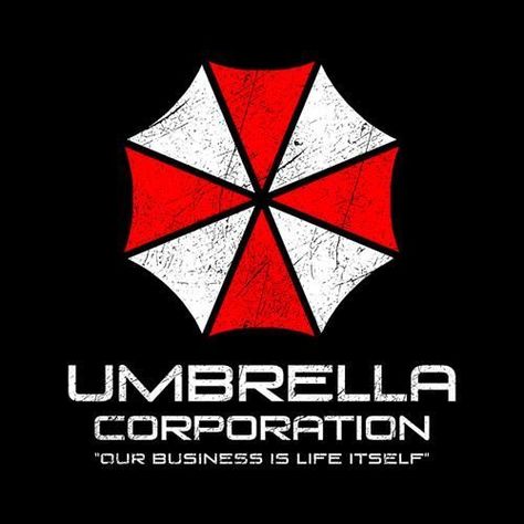 Resident Evil Umbrella Logo, Umbrella Corporation Logo, Resident Evil Tattoo, Corporation Logo, Bio Hazard, Snk King Of Fighters, Resident Evil Funny, Resident Evil 3 Remake, Horror Movie T Shirts