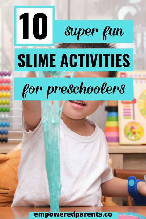 Slime Games For Kids, Slime Preschool, Slime Activities, Five Senses Activities, Vestibular Activities, Proprioceptive Activities, Kids Slime, Slime Games, Fun Slime