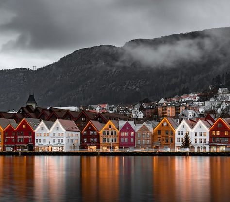 Bryggen, Bergen, Norway Bergen, Candela Obscura, Norwegian People, Bergen Norway, Historical Landmarks, Cultural Experience, Natural Scenery, Outdoor Hiking, Scandinavia