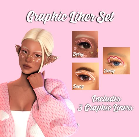 Sims Makeup, Sims 4 Cc Eyes, Eyeliner Set, The Sims 4 Skin, Sims 4 Makeup, Makeup Cc, Pelo Sims, Sims 4 Body Mods, Sims 4 Cc Skin