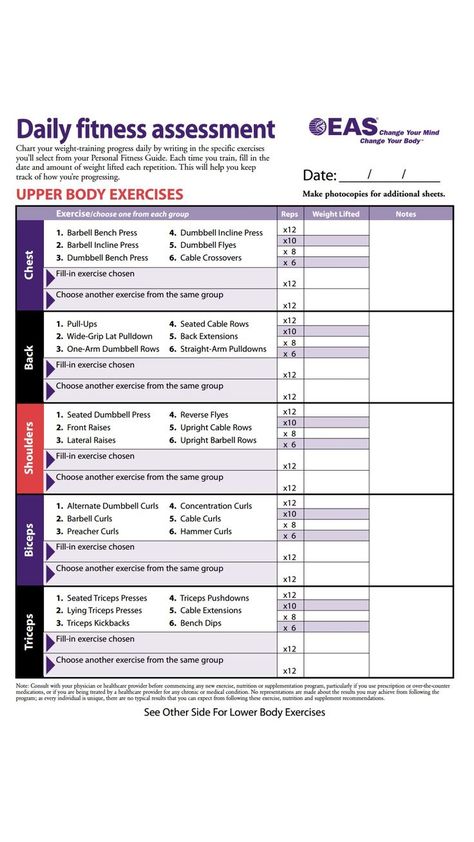 Body For Life Workout, Total Body Workout Challenge, Body For Life, Workout Plan Template, Workout Sheets, Workout Template, Body Chart, Body Exercises, Workout Log