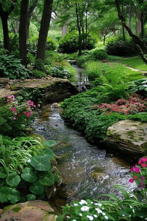 Best Garden Layout, Garden Layouts, Garden Layout Ideas, Garden Pond Design, Pond Landscaping, Backyard Water Feature, Waterfalls Backyard, Flowing Water, Owl Pictures