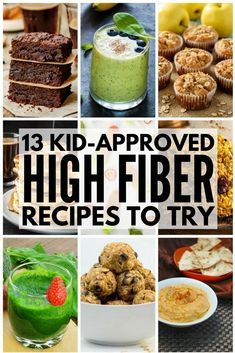 Fiber Foods For Kids, High Fiber Recipes, Fiber For Kids, High Fiber Dinner, Fiber Recipes, High Fiber Snacks, Fiber Snacks, High Fiber Breakfast, Recipes Learn