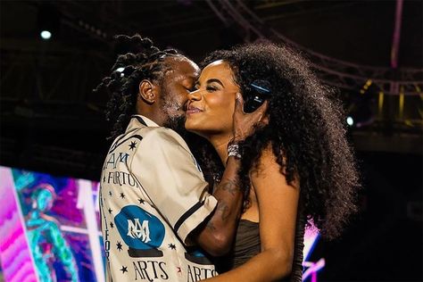 After her flirty performance with Popcaan, the former Miss World Toni-Ann Singh was seated backstage in awe at what had just taken place in front of approximately 19,000 cheering fans at the Burna Boy Live concert held at the National Stadium on December 18. Toni Ann Singh, Burna Boy, We Love Each Other, National Stadium, Miss World, Green Cardigan, Belly Chain, Recording Artists, Live Concert