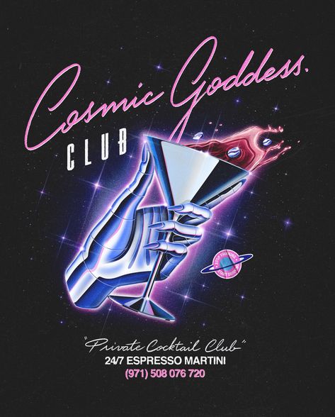 Cosmic Goddess, Heels Elegant, Illustration Typography, Footwear Fashion, Club Poster, Lady Shoes, Airbrush Art, Futuristic Art, Party Poster