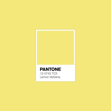 Color Library, Yellow Pantone, Fashion Textiles, Pantone Colour Palettes, Home Design Inspiration, Color Of The Day, Lemon Verbena, Idea Design, Color Inspo