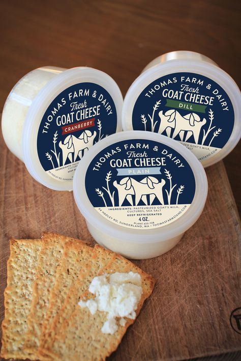 Goat Cheese Packaging, Cheese Label Design, Cheese Branding Design, Dairy Packaging Design, Cream Cheese Packaging, Dairy Branding, Cheese Branding, Cheese Packaging Design, Dairy Products Packaging Design