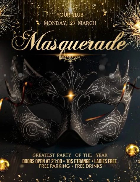 1,240  Free Templates for 'Masquerade' Masquerade Flyer, Masquerade Invitation Template, Masquerade Poster, Event Social Media Post, Masquerade Aesthetic, Masquerade Gala, Masquerade Invitations, Masquerade Party Invitations, Linkedin Background Image