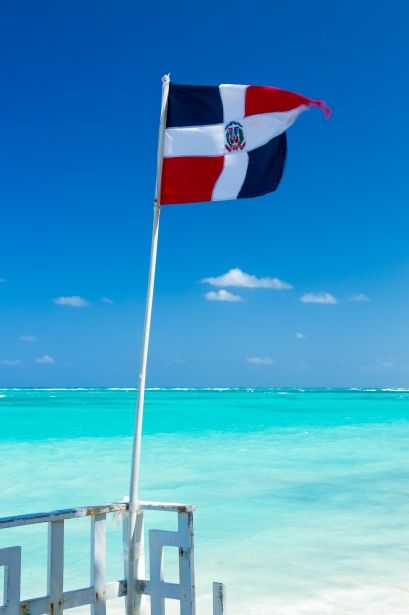 Free image of "Dominican Republic Flag" by Petr Kratochvil Dominican Republic Wallpaper, Dominican Republic Travel, Dominican Republic Flag, Republic Pictures, Au Pair, Sea Photo, Cool Countries, Punta Cana, Tropical Vacation