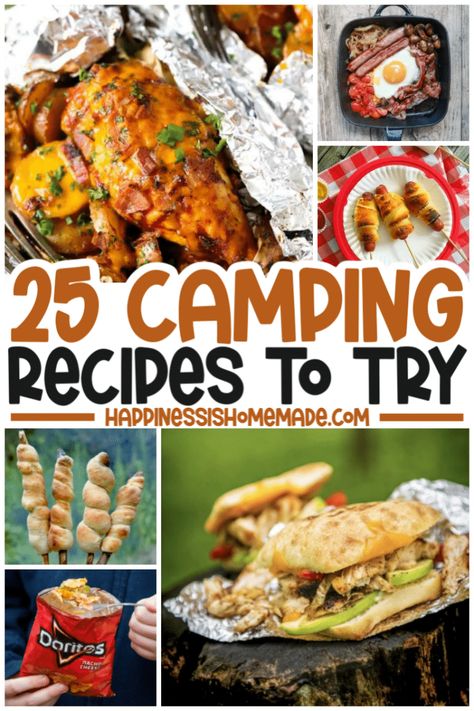 Camping Recipes Dinner, Campfire Potatoes, Easy Camping Recipes, Easy Camping Dinners, Campfire Breakfast, Camping Meal Planning, Foil Dinners, Camping Desserts, Camping Breakfast