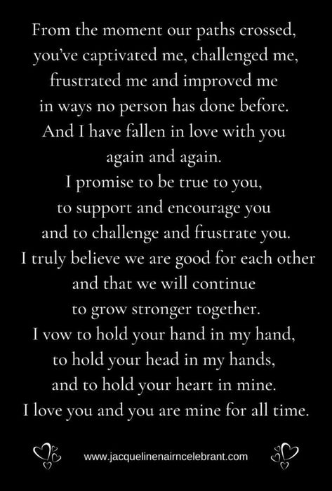 Groom Vows To Bride, Vows To Husband Ideas, Vows For Second Marriage, Wedding Vows That Make You Cry To Husband, Bride Vows To Groom, Vows To Wife, Vows To Husband, Wedding Vows That Make You Cry, Wedding Vows Quotes