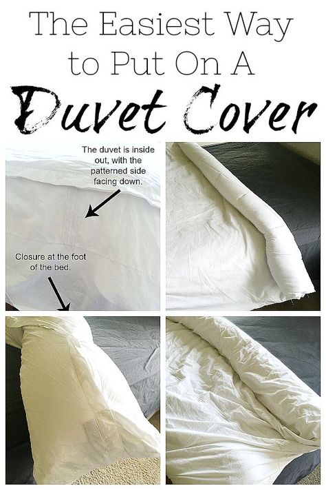 Organisation, How To Put A Duvet In A Duvet Cover, How To Keep A Duvet Cover In Place, How To Fill A Duvet Cover, Duvet How To Put On, Making A Duvet Cover, Duvet Cover Trick Videos, Duvet Hacks Comforter, Easy Duvet Cover Change