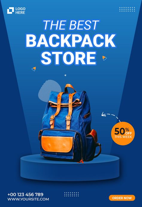 Travel bag store social media post template#pikbest#templates Creative Product Social Media Post Design, Shopping Social Media Design, Product Design Poster Ideas, Social Media Poster Design Ideas, Social Media Design Graphics Instagram, Bag Social Media Post, Bag Poster Design, Product Promotion Poster, Product Post Design